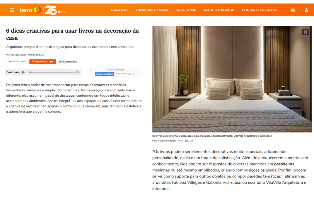 Terra - 6 dicas criativas para usar livros na decoração da casa